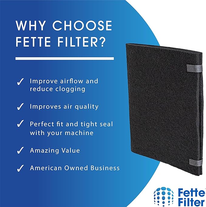 Fette Filter - HRF-AP1 Premium Universal Carbon Pre Filter Rolls Compatible with Honeywell HRF-AP1 Filter A Includes 2 Cut to Size Carbon Pre Filters.