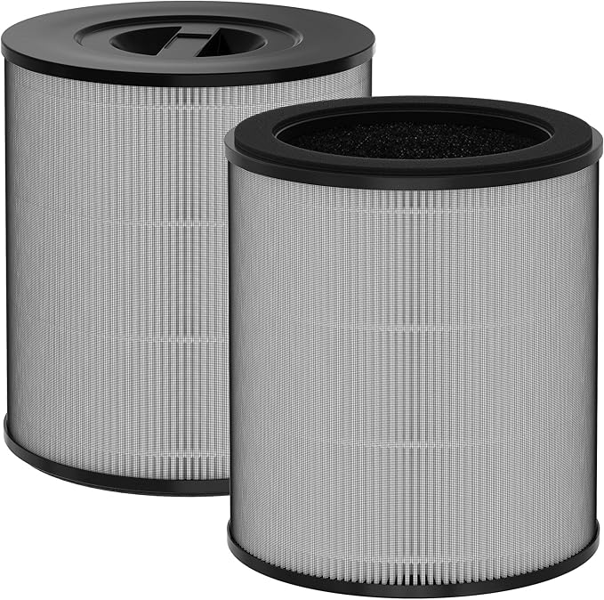 2 Packs KF170 Replacement Filters Compatible with Kenmore 850e Series Air Purifi-er Model PM1005, Part # KF170, 3 Stages Filter of Nylon Pre-Filter, Premium Filter and Activated Carbon Filter