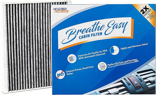 Spearhead Odor Defense Breathe Easy AC & Heater Cabin Filter | Fits 08-11 Accent, 07-16 Elantra/13-14 Coupe/13-17 GT, 14-18 Forte/5, 14-16 Koup | Up to 25% Longer Lasting w/Activated Carbon (BE-728)