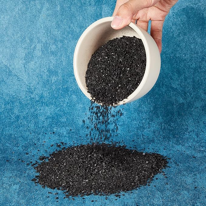 Timgle 30 Lbs Bulk Water Air Filter Activated Charcoal Coconut Hull Granular Activated Carbon 10-18 Mesh Water Distiller Charcoal Filters Media for Filtration