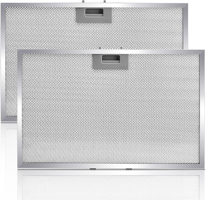 2 PCS WB02X11012 Grease Filter 17.44 x 11.6 x 0.35 inches Compatible with GE Range Hood