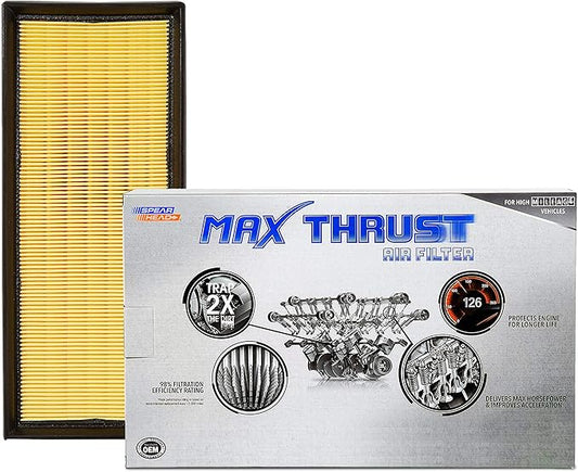 Spearhead MPG Defense Max Thrust Engine Air Filter For All Mileage Vehicles, Fits Like OEM, Restores MPG & Acceleration (MT-349)