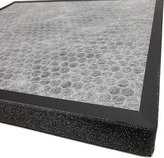 Nispira True HEPA Activated Carbon Air Filter Replacement Set Compatible with breathe Air Purifier A350 A375. Compared to Part BF25A 1 Pack