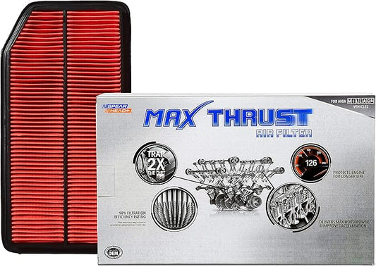 Spearhead MPG Defense Max Thrust Engine Air Filter For All Mileage Vehicles, Fits Like OEM, Restores MPG & Acceleration (MT-015)