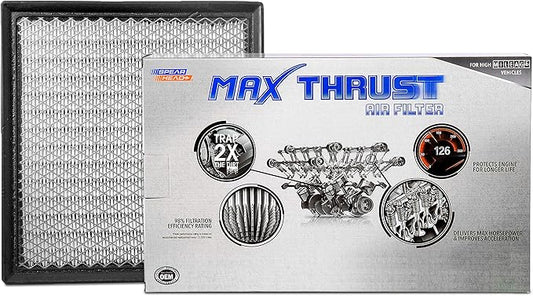 Spearhead MPG Defense Max Thrust Engine Air Filter For All Mileage Vehicles, Fits Like OEM, Restores MPG & Acceleration (MT-440)