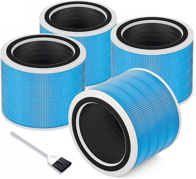 Core 200S Smoke Remover Replacement Filter for LEVOIT Core 200S Smart WiFi Air Purifier, Funmit 3-in-1 H13 True HEPA Filter Replacement and High-Efficiency Activated Carbon, Part # Core 200S-RF, 4Pack