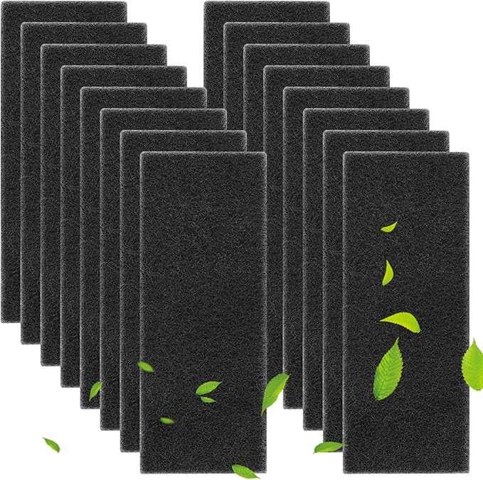 16PCS 2X Thicker Carbon Filters Compatible with Litter-Robot 3, 0.6'' Activated Carbon Litter Box Filter Compatible with Litter-Robot 3 Self Cleaning Cat Litter Box Filters Accessories