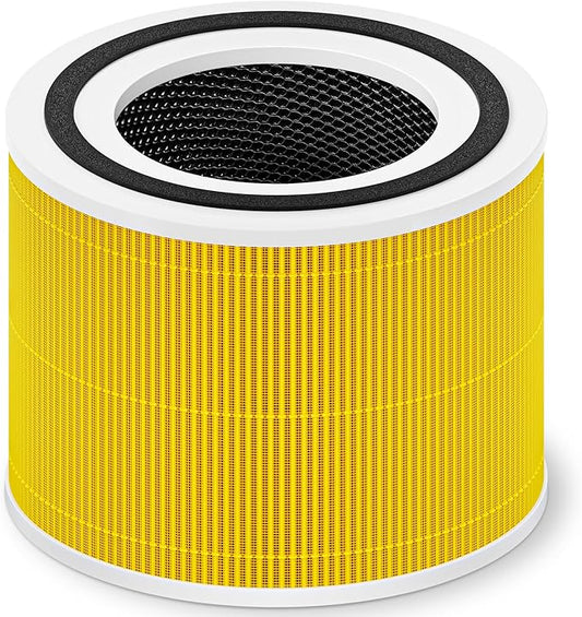 240 True HEPA 14 Pet Allergy Replacement Filter Compatible with Puroair 240, 3-in-1 True HEPA Filter Replacement, Grade True HP-14 with Activated Carbon Filter, 1 Pack, Yellow