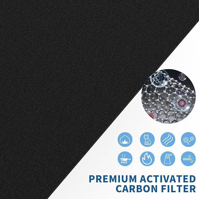 2 Packs Aeramax 300 HEPA Filter Replacement Compatible with Fellowes AeraMax 290 300 DX95 and HF-300 AP-300PH Air Cleaner Purifier, Part# 9287201, 2 Main Filters + 6 Activated Carbon Pre-filters