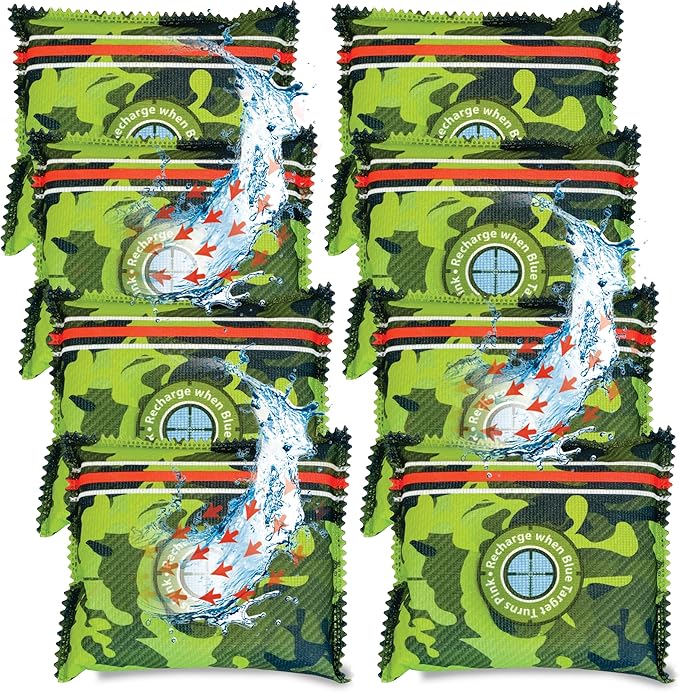 Reusable Gun Safe Dehumidifier - The Ultimate Desiccant Bags Solution for Gun Safes, Closets, and More (8-Pack) - Prevent Excess Humidity, Moisture and Mold - Gun Safe Accessory