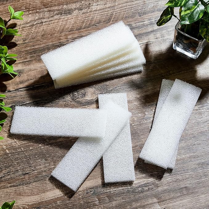 Nosiny 20 Pcs Filter Foam Pad Compatible with Fluval U3 Underwater Sponge Aquarium Underwater Filter Accessories Compatible for Aquarium, Fish Tank