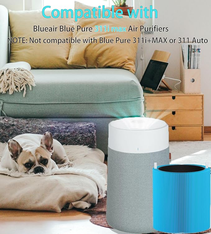 311i MAX AllergenBlock Replacement filter Compatible with Blue Pure 311i Max AllergenBlock Air Purifier,Premium Filter & Activated Carbon Filter-F3MAX AllergenBlock Filter,2 pack