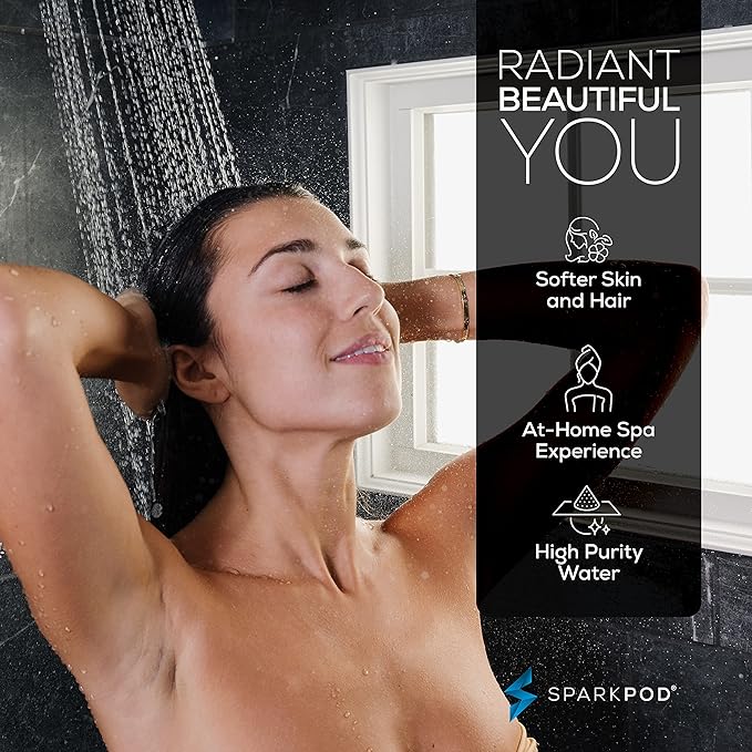 SparkPod Ultra Shower Filter Cartridge - High Output Shower Head Filter Cartridge Replacement - Unique Filtration Method Removes Up To 95% of Chlorine, Heavy Metals, Sediments & Impurities (3 Pieces)