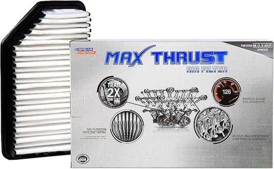 Spearhead MPG Defense Max Thrust Engine Air Filter For All Mileage Vehicles, Fits Like OEM, Restores MPG & Acceleration (MT-206)