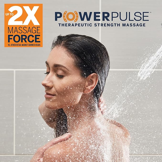 Waterpik High Pressure Handheld Wand and Rain Shower Head Combo with 8-Foot Long Metal Hose, BodyWand Spa System with 7 Spray Modes for Hair and Body, Chrome