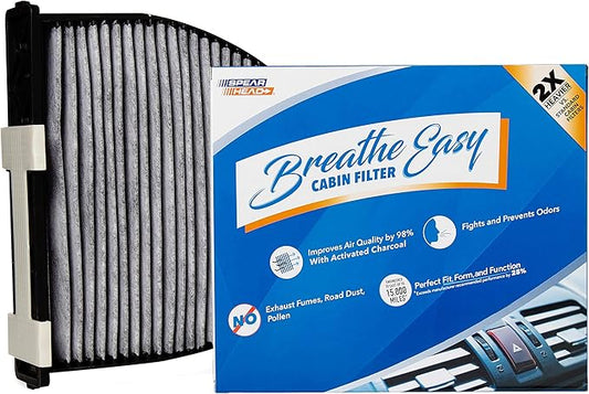 Spearhead Odor Defense Breathe Easy AC & Heater Cabin Filter, Fits Like OEM, Up to 25% Longer Lasting w/Activated Carbon (BE-934)