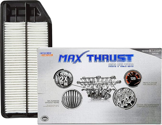 Spearhead MPG Defense Max Thrust Engine Air Filter For All Mileage Vehicles, Fits Like OEM, Restores MPG & Acceleration (MT-564)