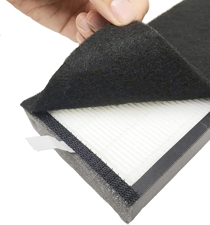 Nispira TF60 TF60-Pure T500 Filter Replacement True HEPA Filter Carbon for Breathe Smart Tower Air Purifier, 2 Packs