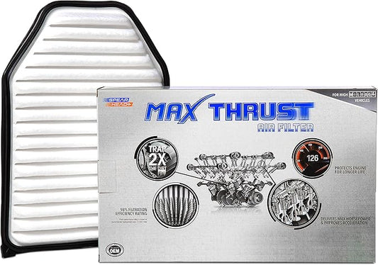Spearhead MPG Defense Max Thrust Engine Air Filter For All Mileage Vehicles, Fits Like OEM, Restores MPG & Acceleration (MT-348)