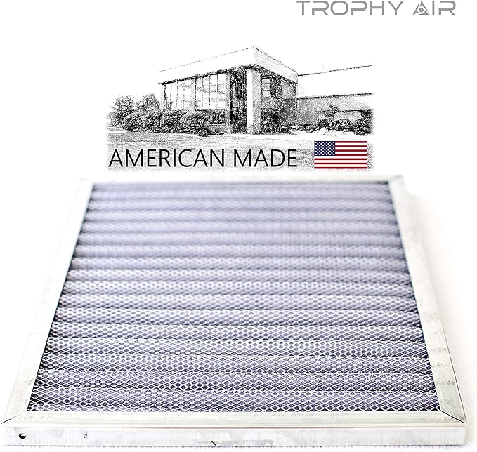 20x30x1 | Trophy Air | Merv 8 | Washable Furnace Filter | Lifetime HVAC & Furnace Air Filter | Washable Electrostatic | High Dust Holding Capacity | Premium Quality Aluminum