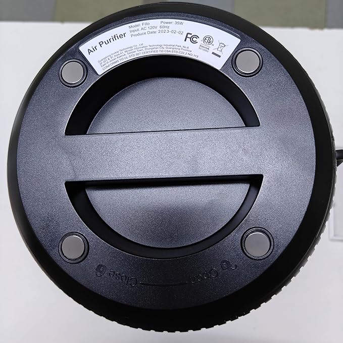 Afloia Air Purifier for Pets, Air Purifiers for Home Large Room Up to 880 Ft², Efficient Filter Air Cleaner for Home Remove 99.99% Pets Hair Odor Dust Smoke Mold Pollen, Fillo Black