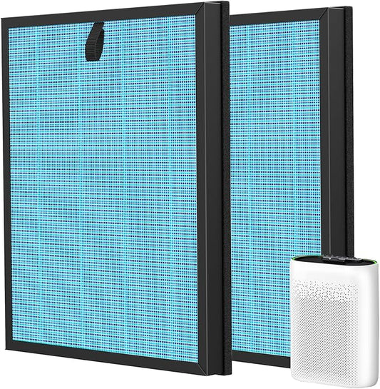 2 Pack MK-D05 Air Filter Replacement for A-EVE MK-D05 Air Purifiers, 4-in-1 High-Efficiency Filter - Standard Version, Blue