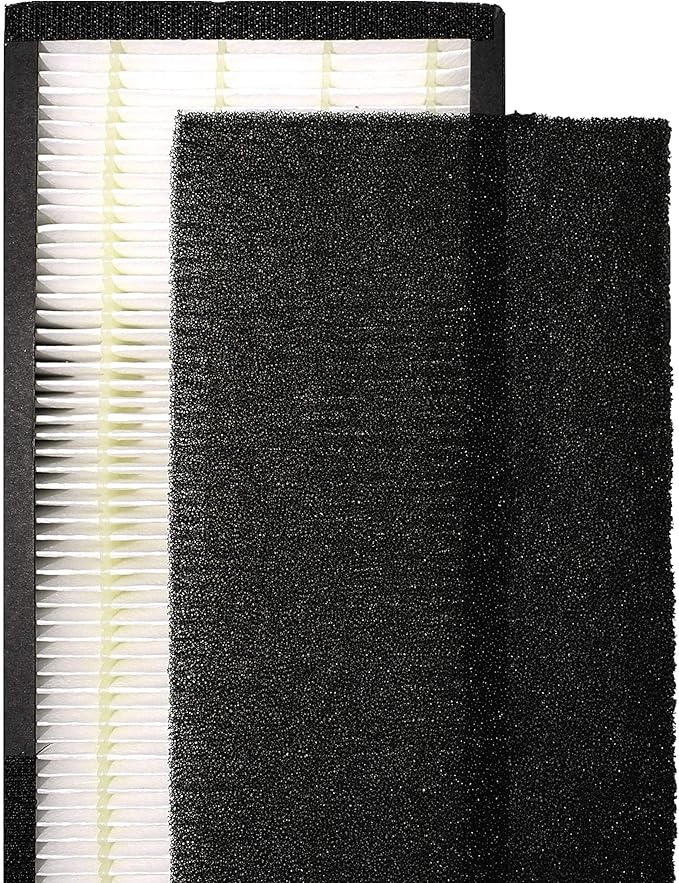 2 True HEPA Filters “Filter B” FLT4825 | Compatible with GermGuardian AC4825, AC4300, AC4900, AC4850 & AC4800 Series Air Purifiers by LifeSupplyUSA