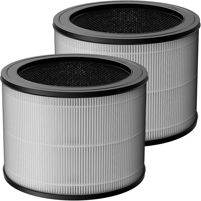 2 Pack 1712-0110-00 Replacement Filter O Compatible with Winix A231 and A230 Air Purifier, 3-in-1 HEPA and Activated Carbon Filter