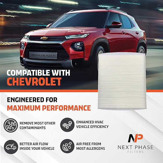 Cabin Air Filter Replacement - Pack of 1 - Made in USA - Compatible with Various Chevrolet, Buick & Cadillac Car Models - Replaces O.E. 13271190, CF181