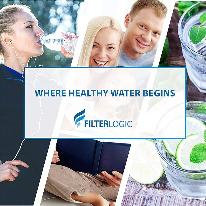 Filterlogic 3US-PF01 Replacement Filter, Replacement for Filtrete® 3US-PF01, 3US-MAX-F01H, 3US-PF01H, Delta RP78702, Manitowoc K-00337, K-00338, HF20, HF25, HF27, HF25-S, HF20-I, Pack of 1