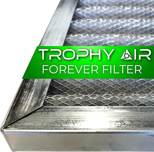 | Merv 8 | Washable Furnace Filter | Lifetime HVAC & Furnace Air Filter | Washable | Superior particle-holding Ability | Premium Quality Aluminum | 16x16x1