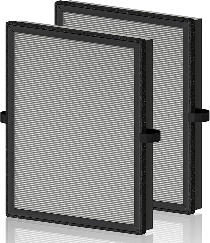 MK04 Air Filter Replacement for Aroeve MK04 MG04JH Air Purifier, 4-in-1 H13 True HEPA High-Efficiency Activated Carbon Filter, Smoke Remover Version (2 Pack)