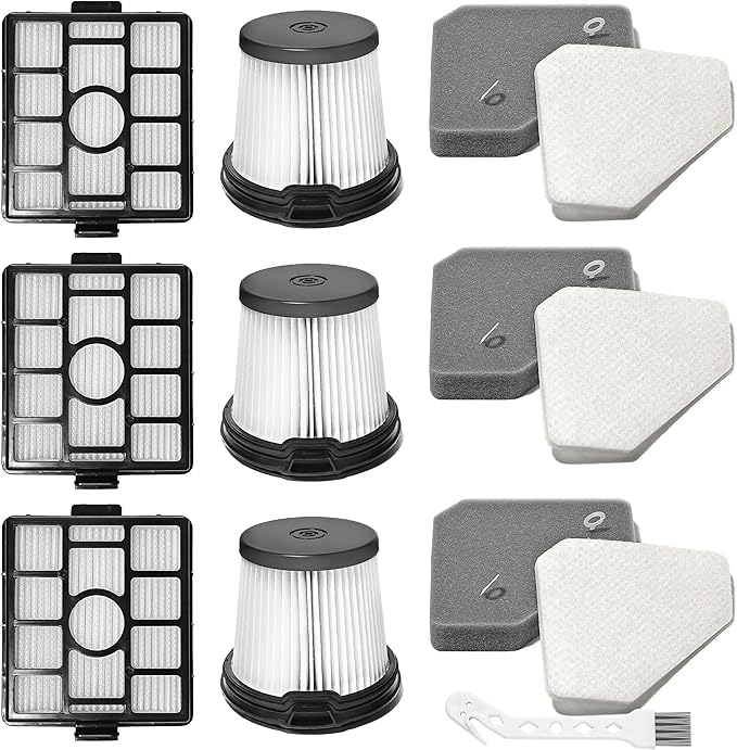 BU3523 BU3521 BU3120 HEPA Filter Replacement Compatible with Shark BU3521 Clean Lightweight Cordless Stick Cleaner, Shark BU3523 Clean and Empty Cordless Stick Vacuum, Auto Empty System (3 Pack)