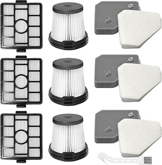 BU3523 BU3521 BU3120 HEPA Filter Replacement Compatible with Shark BU3521 Clean Lightweight Cordless Stick Cleaner, Shark BU3523 Clean and Empty Cordless Stick Vacuum, Auto Empty System (3 Pack)