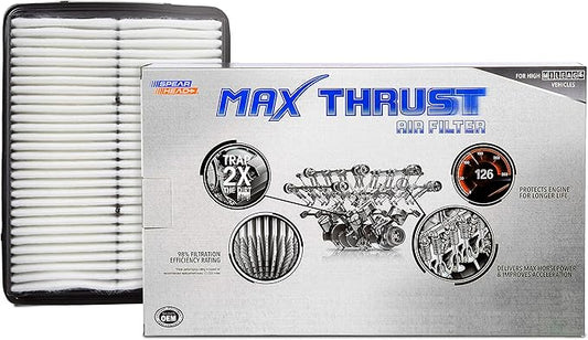 Spearhead MPG Defense Max Thrust Engine Air Filter For All Mileage Vehicles, Fits Like OEM, Restores MPG & Acceleration (MT-881)