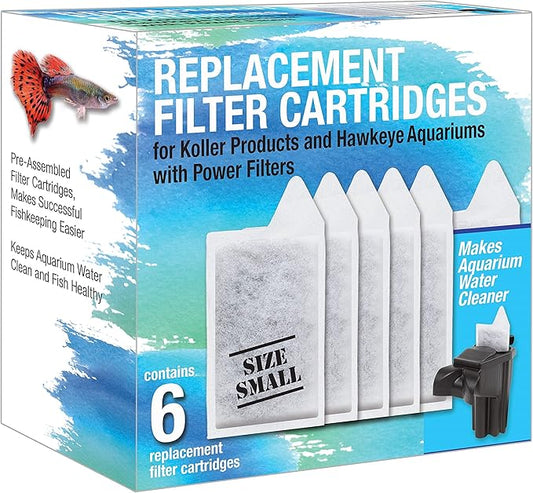 Koller Products Replacement Filter Cartridges - Small, 6-Pack