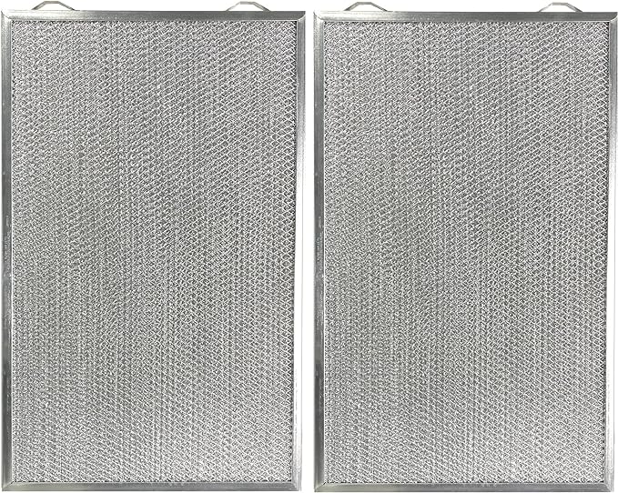 Air Filter Factory Aluminum Filter 203371, 136388 Replacement For Honeywell F50A, F50E HVAC Furnace EAC Aluminum Mesh Pre-Filters 12-3/8" x 15-3/4" x 3/8" 2-Pack