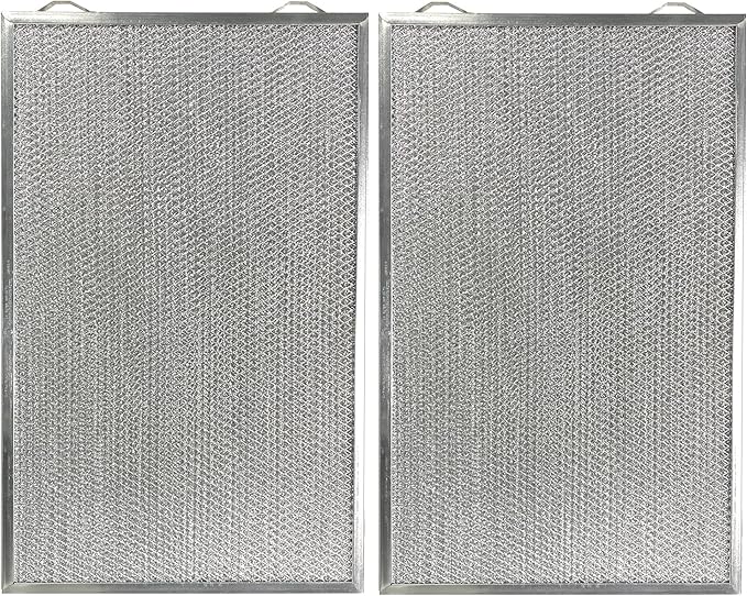 Air Filter Factory Metal Filter 203368 Replacement For Honeywell EAC F50F1073, F300E1019, 50000293-002 HVAC Furnace Aluminum Mesh Pre-Filters 2-Pack