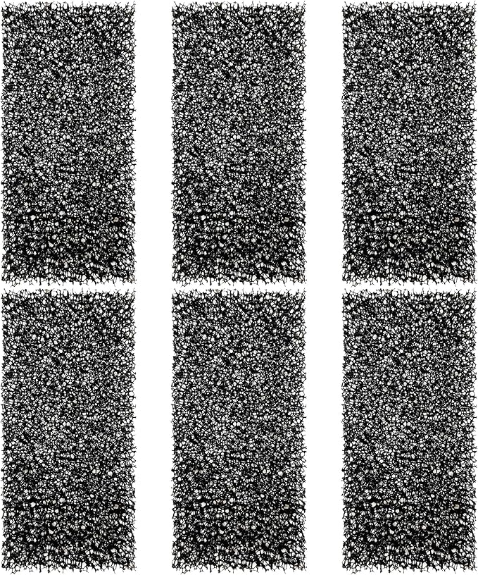 Level One Pets Replacement Sponge (6 Pack) for The Duo 2 in 1 Submersible Filter with LED Light