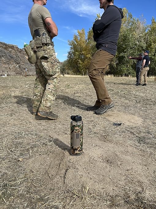 Epic Water Filters Nalgene OG Water Bottle with Filter, USA Made, BPA Free, Removes 99.99% Tap Water Contaminants, Forever Chemicals (Military Support, 48 Ounce)